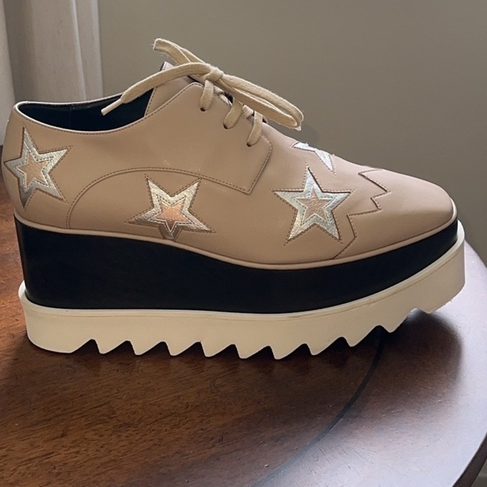 Like NEW - Stella McCartney Star Elyse Platform Oxfords - Picture 4 of 11